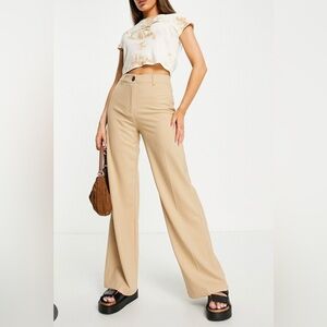 BERSHKA Wide Leg Tailored Pant